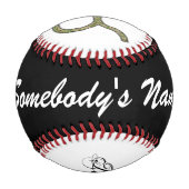 Kenneth YoncichによるTaurus〔占星術の〕十二宮図シンボル要素 野球ボール (裏面)