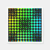 Kenneth Yoncich市松模様にによるツイスト スタンダードカクテルナプキン (正面)