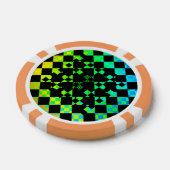 Kenneth Yoncich市松模様にによるツイスト ポーカーチップ (シングル)