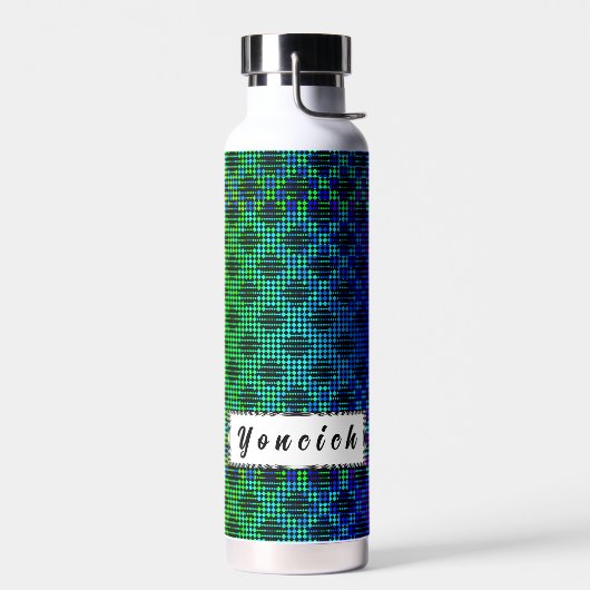 Kenneth Yoncich市松模様にによるラティスフェンス ウォーターボトル (左面)