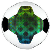 Kenneth Yoncich市松模様にによるラティスフェンス サッカーボール (回転)