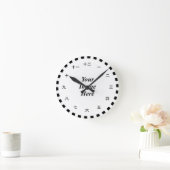 Kenneth Yoncich日本のによる数値時計/w Sマーク ラウンド壁時計 (ホーム)