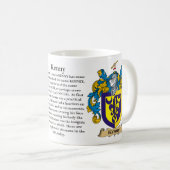 Kenny家族の紋章付き外衣 コーヒーマグカップ (正面右)