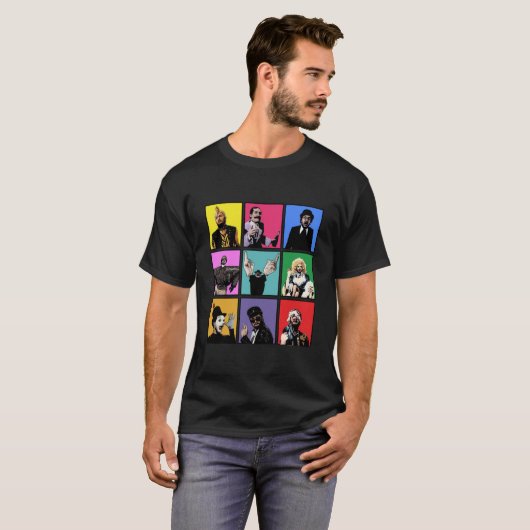 Kenny Everett Characters Pop Art Classic Tシャツ (正面フル)