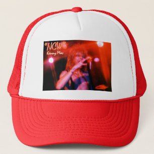 Kenny Macの生きている赤いトラック運転手の帽子w "NCW " キャップ