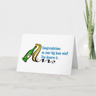 Kenoカード：ケノの大勝おめでとう カード