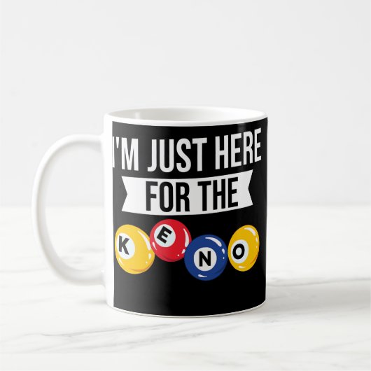 Keno Game Playerスロットマシンナンバーズカジノ コーヒーマグカップ (左)