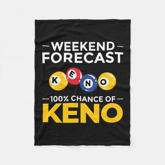 Keno Game Playerスロットマシンナンバーズカジノ  フリースブランケット (正面)