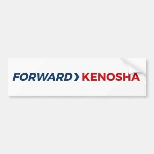 Kenoshaの前方バンパーステッカー バンパーステッカー (正面)