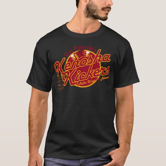 Kenosha Kickers – 中西部のポルカキングス Tシャツ (正面)