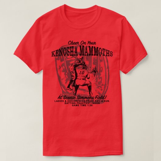 Kenosha Mammoths Tシャツ (デザイン正面)