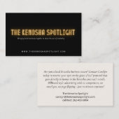 Kenosha Spotlight名刺 名刺 (正面/裏面)