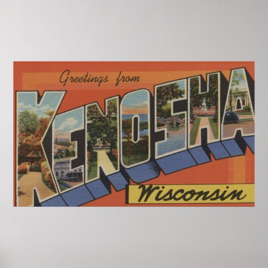 Kenosha, Wisconsin – 大文字場面 ポスター (正面)