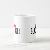 Kenpoの黒帯の空手 コーヒーマグカップ (中央)