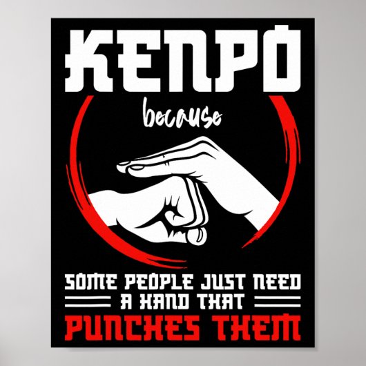 Kenpo Fighter Weapon Kenpo Instructor Karate Marti ポスター (正面)