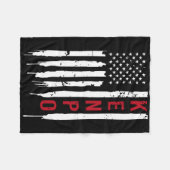 Kenpo Karate American Flag For Women Men  フリースブランケット (正面(横))