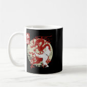 Kenpo Karate Dragon Symbol  コーヒーマグカップ (左)