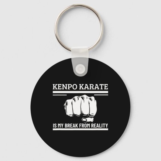Kenpo Karate Is My Break From Reality Funny Americ キーホルダー (正面)