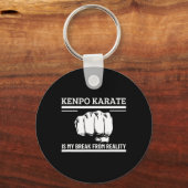 Kenpo Karate Is My Break From Reality Funny Americ キーホルダー (正面)