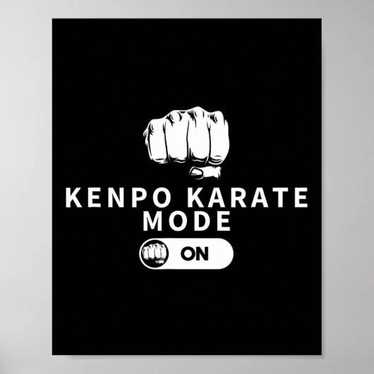 Kenpo Karate Mode On Funny American Kenpo ポスター (正面)