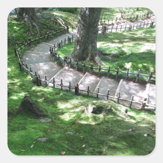 Kenrokuen Garden: Kanazawa, Japan スクエアシール (正面)