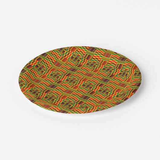 Kenteのカラフルな紙皿 ペーパープレート (アングル)