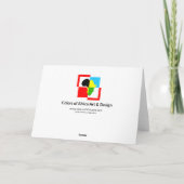 Kenteパターンアフリカの芸術の種族のクリスマスカード シーズンカード (裏面)