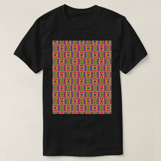 Kente Africa Pattern Graphic 1 Tシャツ (デザイン正面)