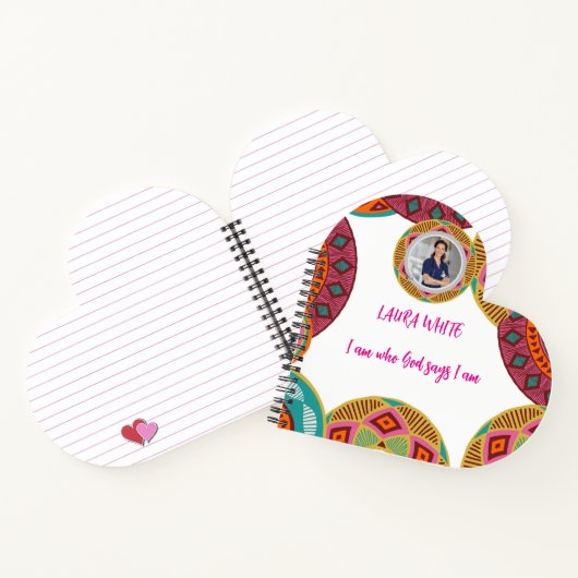 Kente African Pattern Notebook | Spiral Notebook ノートブック (内部)