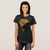 Kente Cloth Head Wrap For African American Women Tシャツ (正面フル)