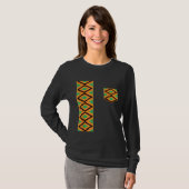 Kente Cloth Sash And Pocket Ethnic Pride Kente Afr Tシャツ (正面フル)