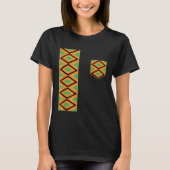 Kente Cloth Sash And Pocket Ethnic Pride Kente Afr Tシャツ (正面)