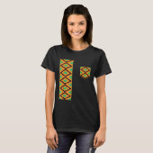 Kente Cloth Sash And Pocket Ethnic Pride Kente Afr Tシャツ (正面フル)