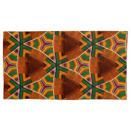 Kente Geometric Kwanza Afrocentricピローケース 枕カバー