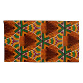 Kente Geometric Kwanza Afrocentricピローケース 枕カバー (裏面-右)