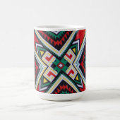 Kente Geometric Tapestry コーヒーマグカップ (中央)