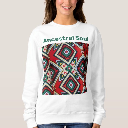 Kente Geometric Tapestry スウェットシャツ (正面)