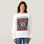 Kente Geometric Tapestry スウェットシャツ (正面フル)