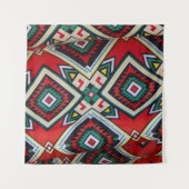 Kente Geometric Tapestry タペストリー (正面(横))