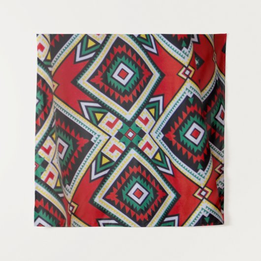 Kente Geometric Tapestry タペストリー (正面)