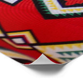 Kente Geometric Tapestry ポスター (角)