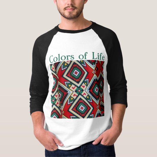 Kente Geometric Tapestry Tシャツ (正面)