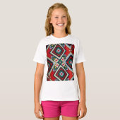 Kente Geometric Tapestry Tシャツ (正面フル)