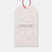 Kente Photo Custom Name WEDDING  ギフトタグ (裏面)