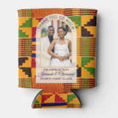 Kente WEDDING THANK YOU GUESTS African Ghanaian  缶クーラー (正面)