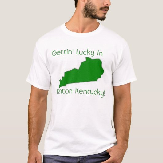 Kentonケンタッキーで幸運なGetting Tシャツ (正面)