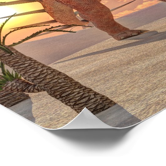 Kentrosaurus dinosaur - 3D render ポスター (角)