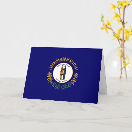 Kentuckian Flag, Flag of Kentucky カード (黄色い花)
