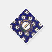 Kentuckian Flag & Seal, Kentucky スタンダードカクテルナプキン (角)