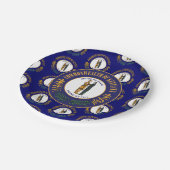 Kentuckian Flag & Seal, Kentucky ペーパープレート (アングル)